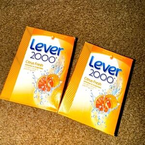Lever 2000 Citrus fresh RARE soap lot of 2
